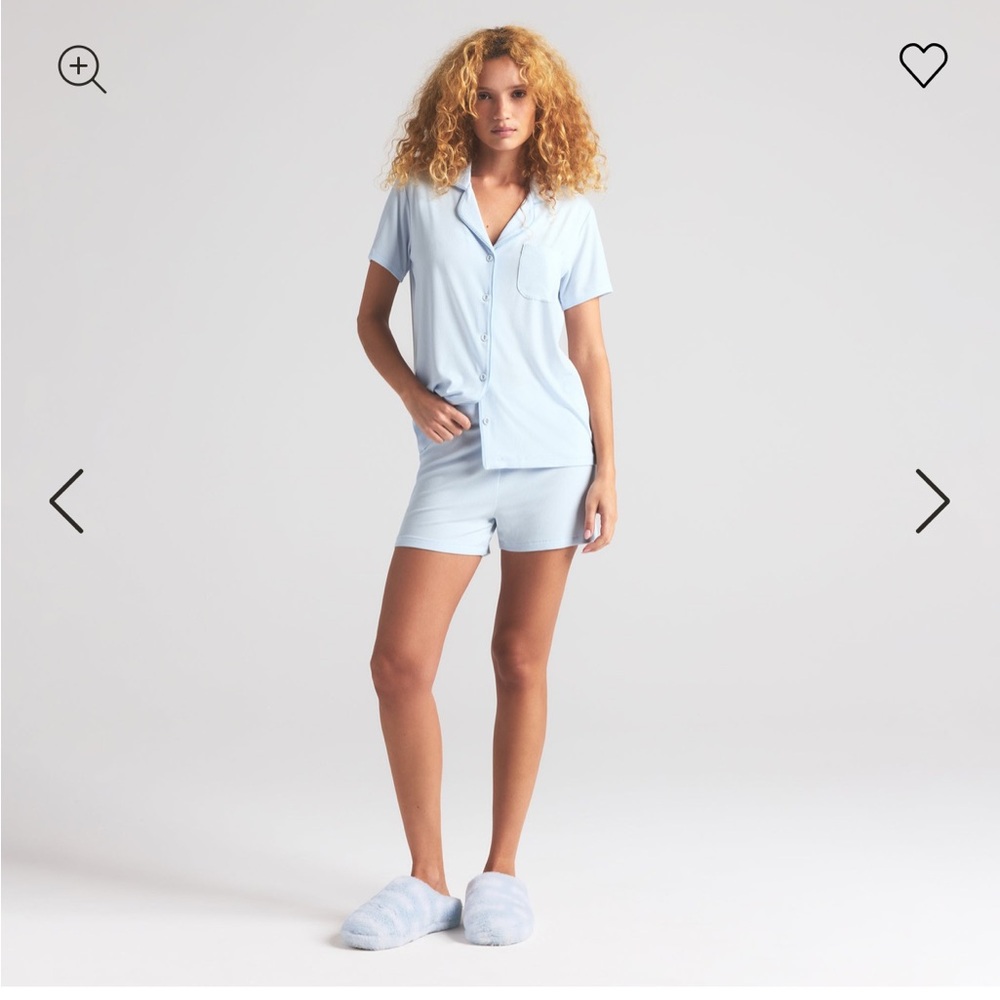 Skims Blue Women's Short Sleep Set